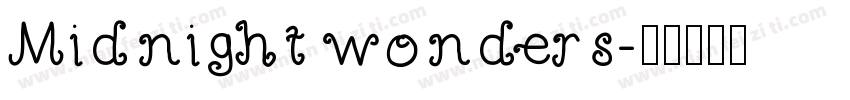 Midnight wonders字体转换